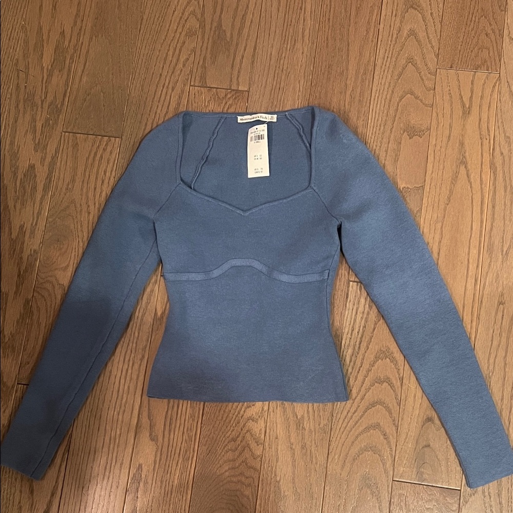 Abercrombie & Fitch Slate Long Sleeve Top